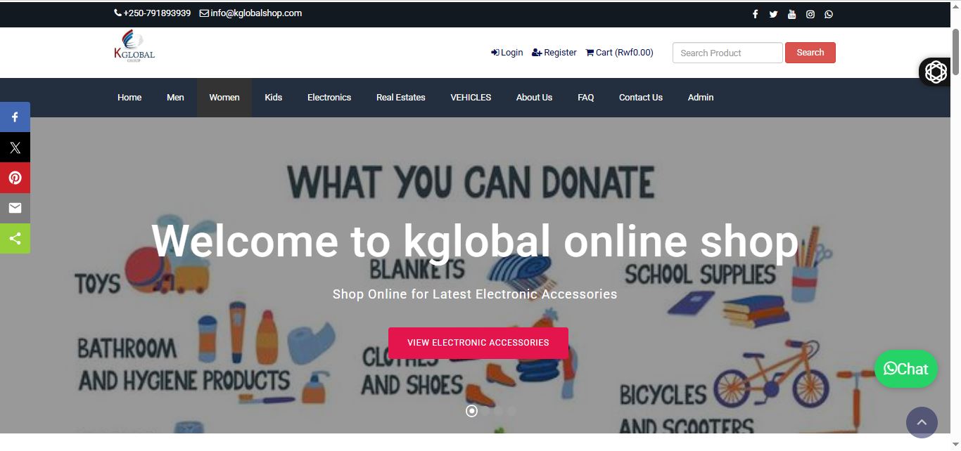Kglobal Online Shop — Full E-Commerce Platform